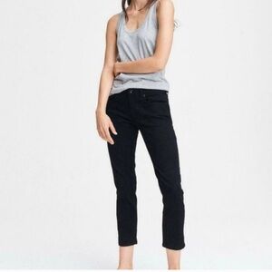 Rag & Bone Dre Low Rise Slim Boyfriend Jeans Black Size 26